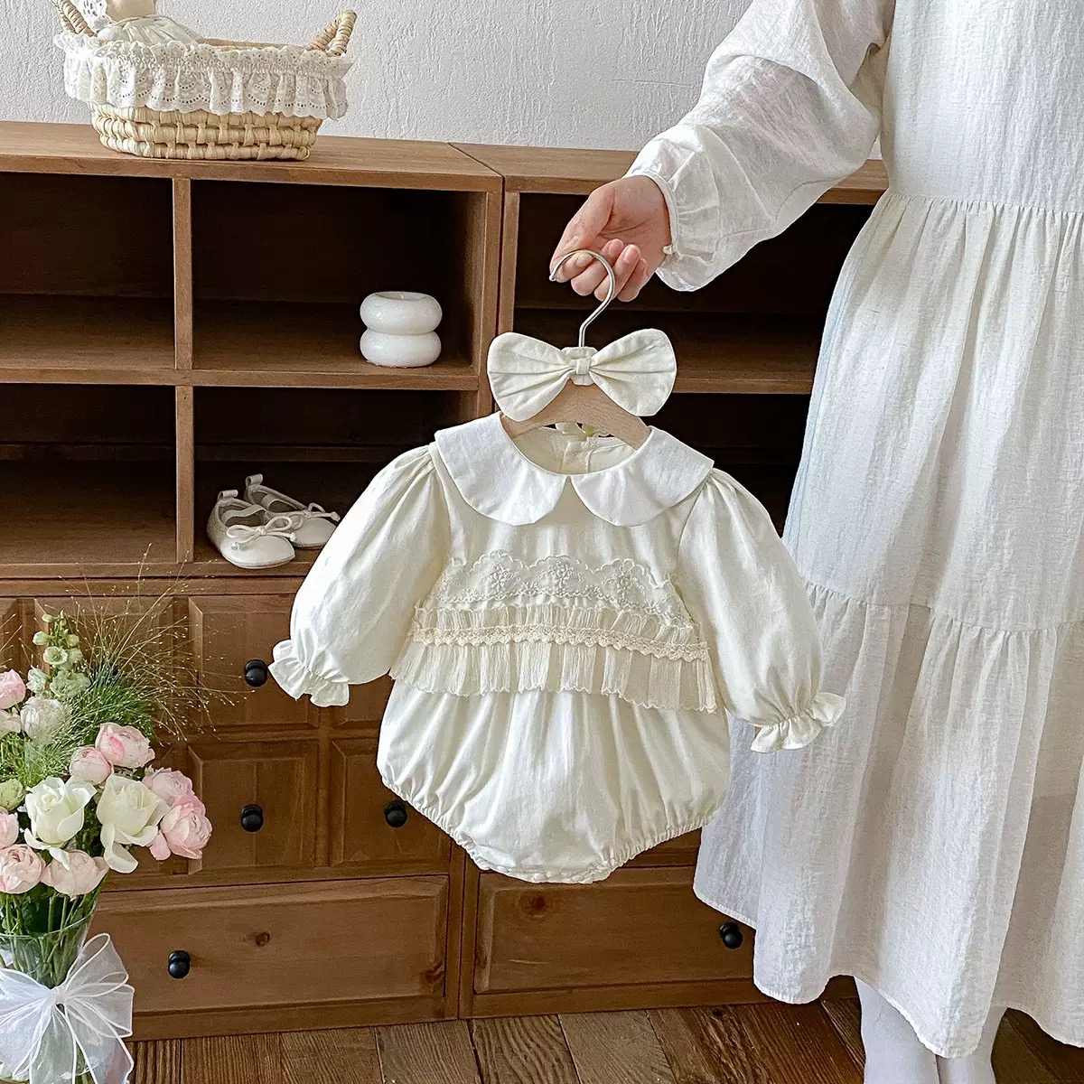 Set Váy + Bodysuit Bé Gái Cotton 100% 🎀