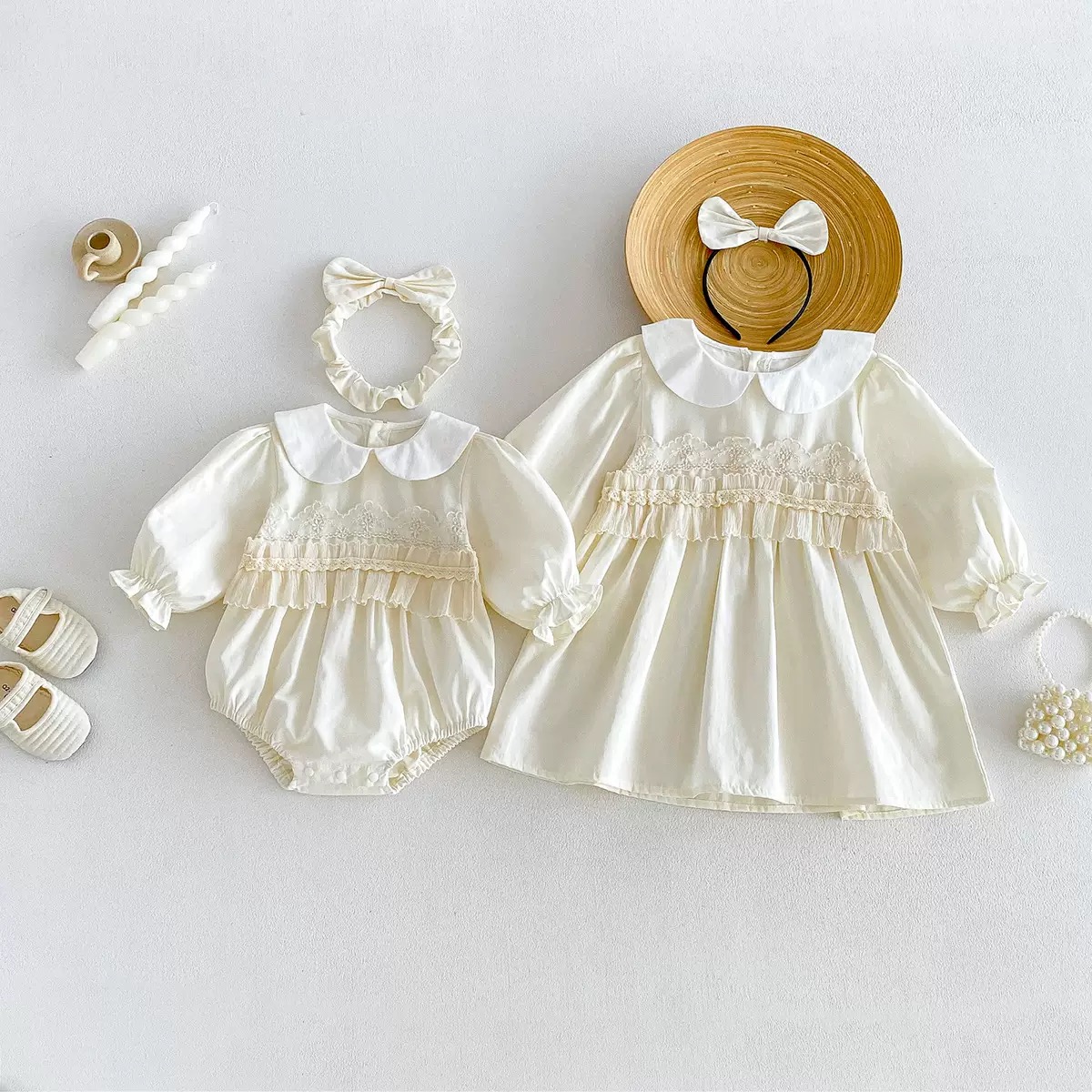 Set Váy + Bodysuit Bé Gái Cotton 100% 🎀