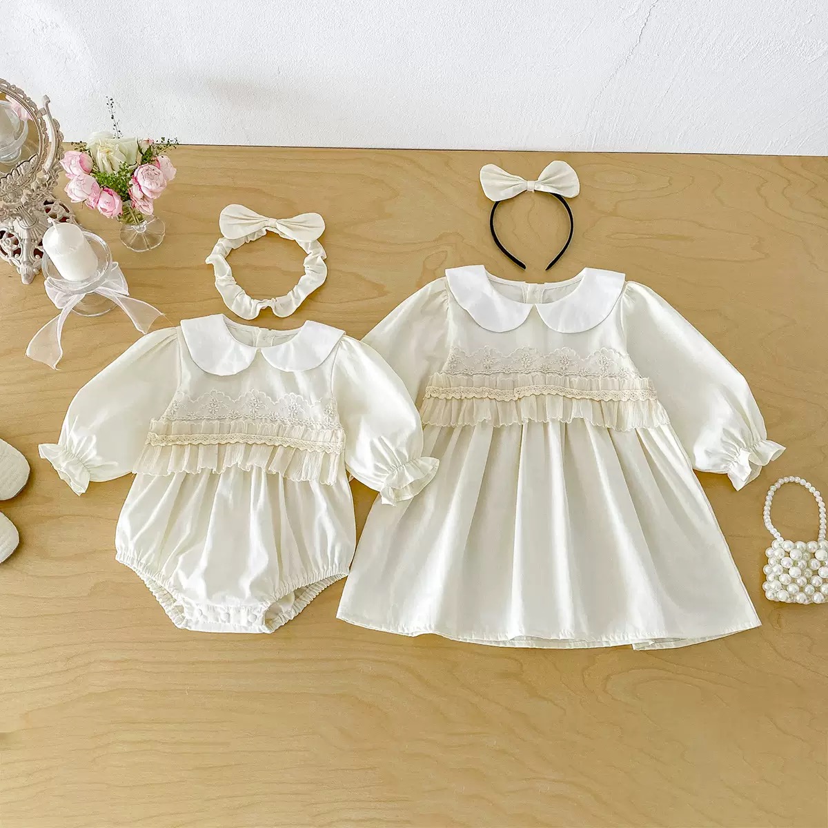 Set Váy + Bodysuit Bé Gái Cotton 100% 🎀